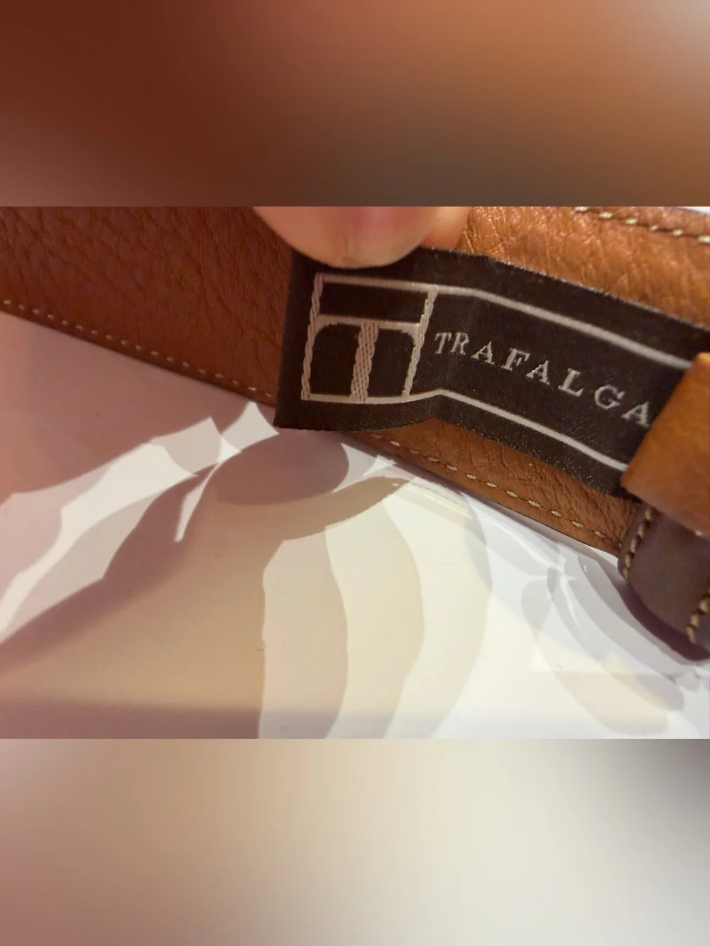Trafalgar leather belt